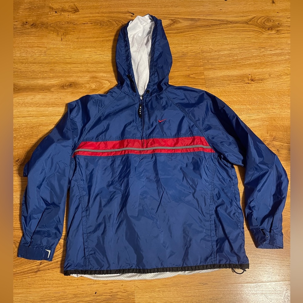 Vintage Nike Windbreaker Jacket Pullover 1/4 Zip Large